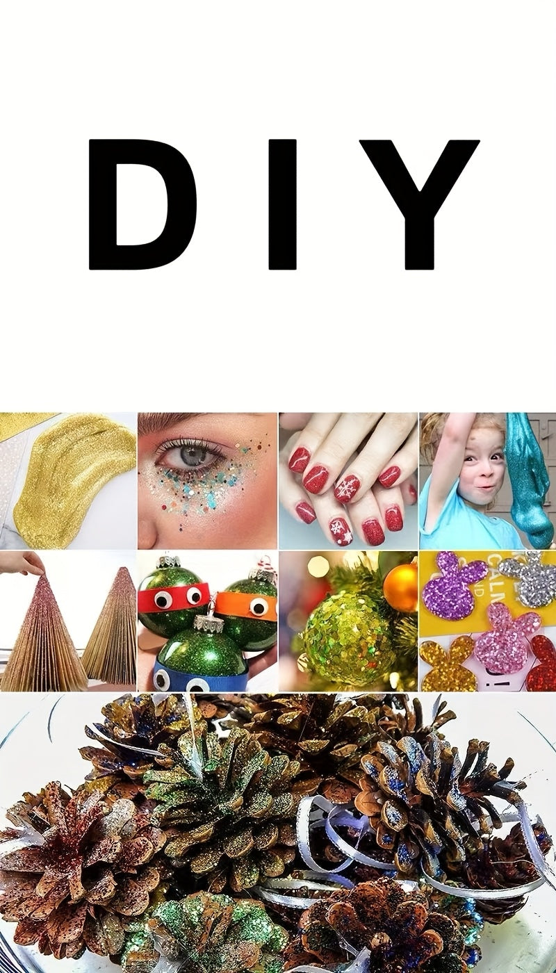 Golden/Laser Golden in Large Quantity, Suitable for DIY Nail Art, Decorative Handmade Gifts, And Celebrations Like Holidays, Birthdays, And Weddings. It Can Also Be Used with Epoxy Resin And for Photography, Sparkling And Shi